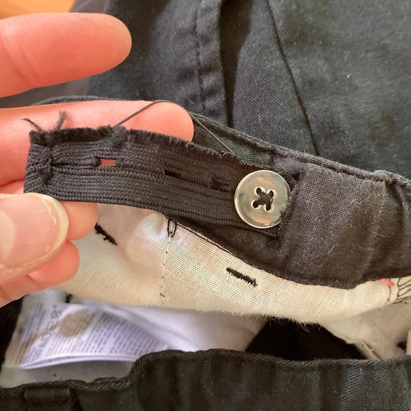 Boy’s size 10 Old Navy black straight leg dress pants with adjustable waist - Picture 7 of 7